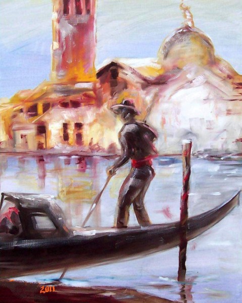Picturi decor Gondolier dimineata