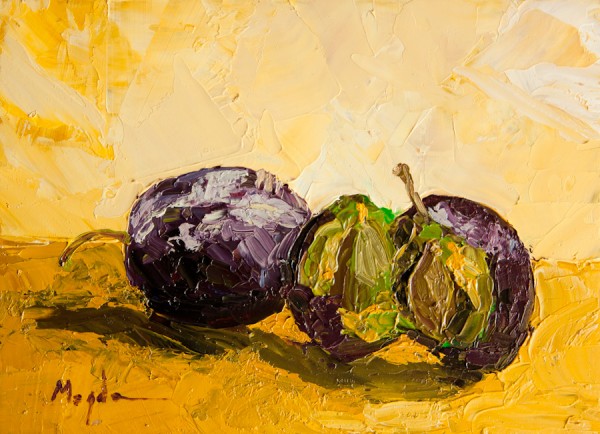 Picturi decor Pictura in ulei originala - prune