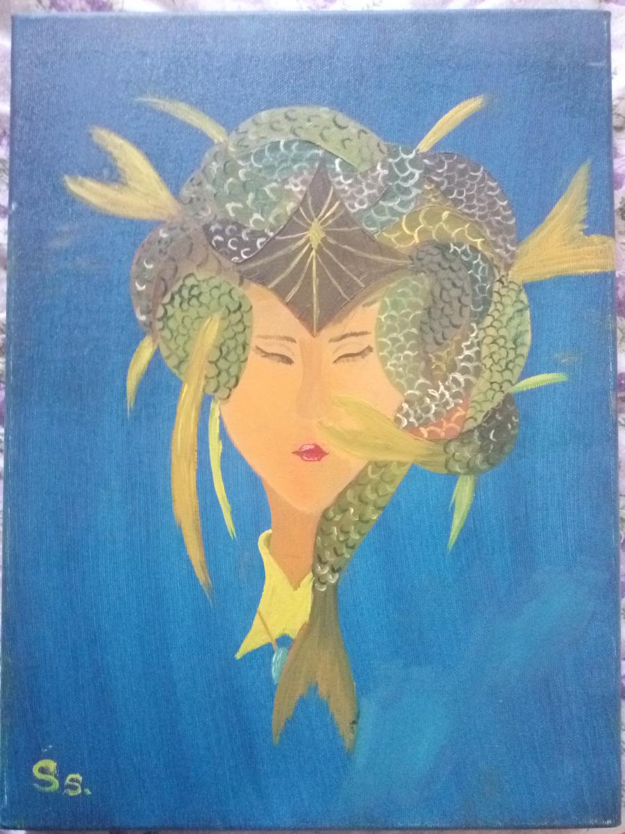 Picturi decor Fish-woman