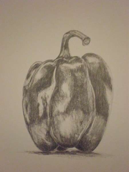 Picturi in creion / carbune Ardei