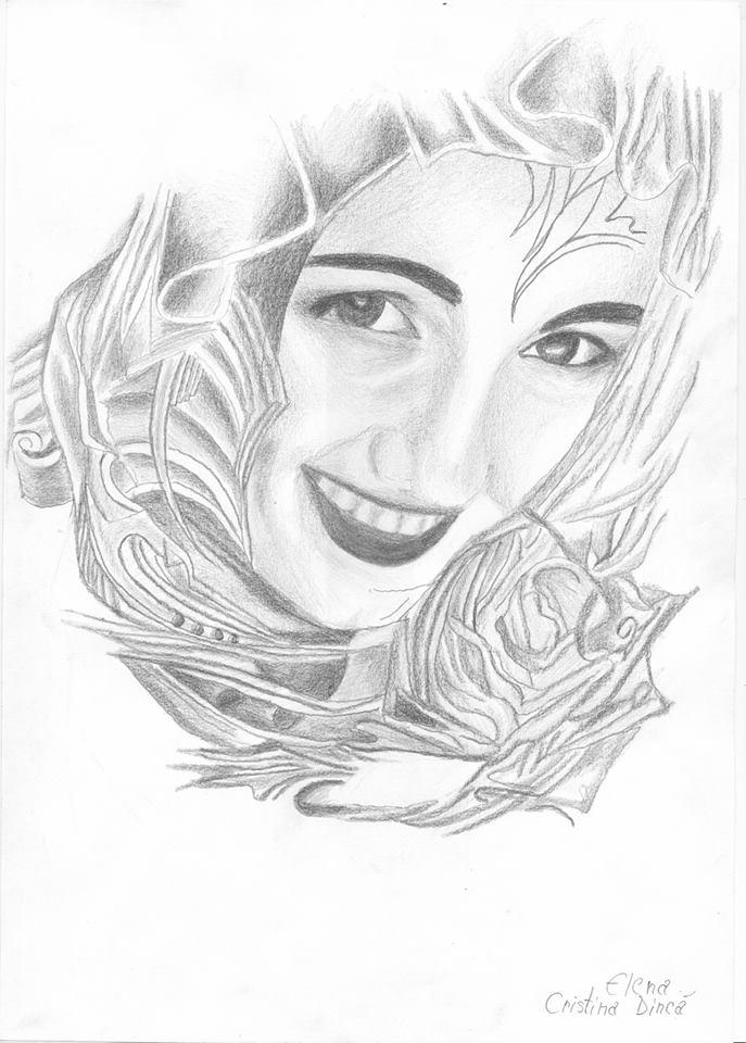 Picturi in creion / carbune In memoria Anei Maria