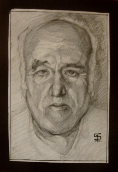 Picturi in creion / carbune Portrait of my grandfather