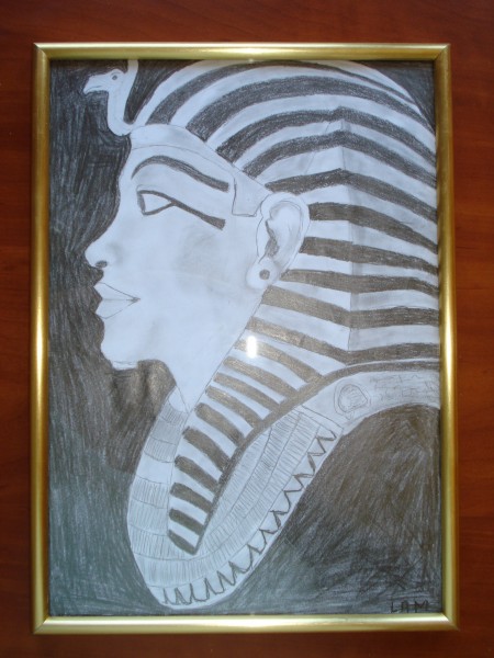 Picturi in creion / carbune Masca