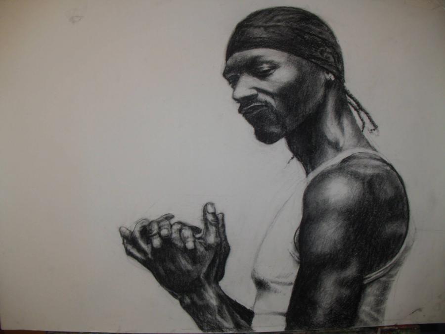 Picturi in creion / carbune Snoop Dog