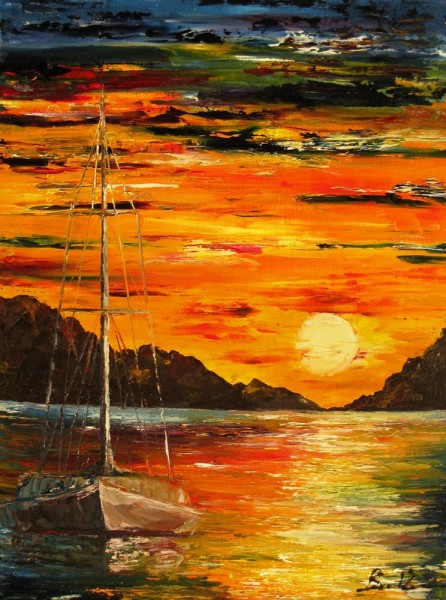 Picturi maritime navale Rasarit