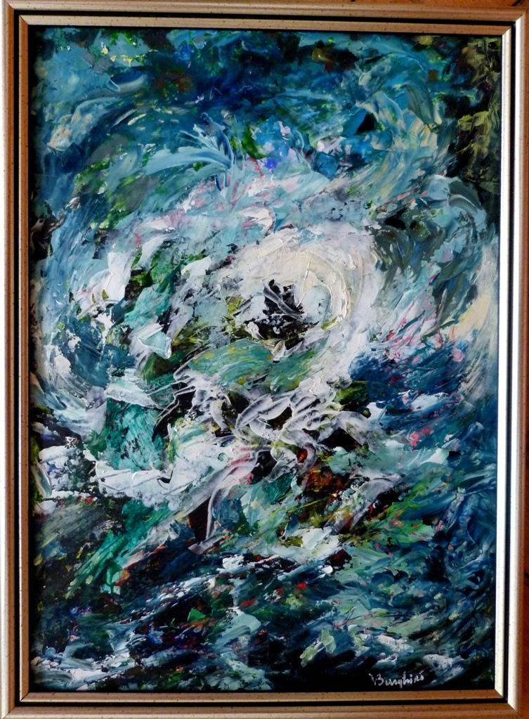 Picturi maritime navale valuri la tarm