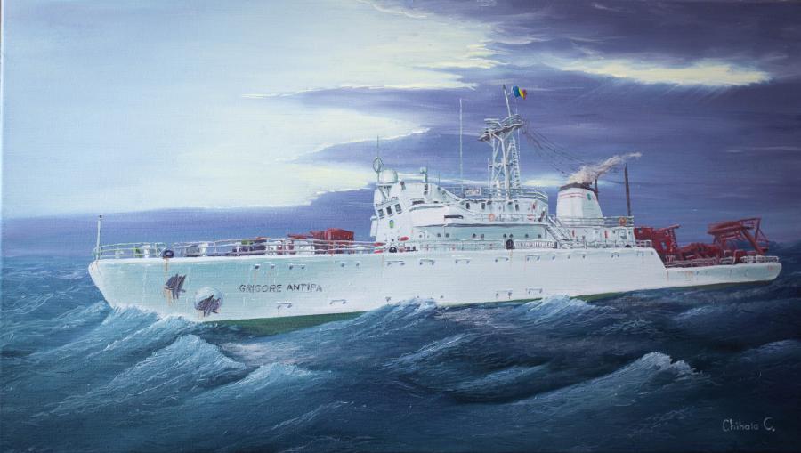 Picturi maritime navale Grigore Antipa
