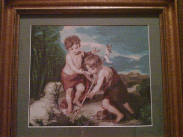 Picturi religioase Isus si ioan botezatorul copii