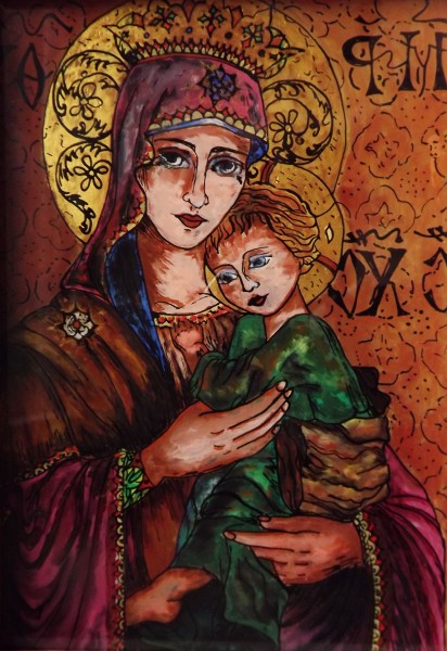 Picturi religioase Maria si fiul