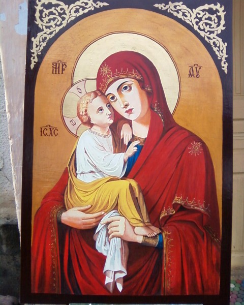Picturi religioase Maica domnului si pruncul