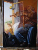 Picturi surrealism Sunetul corzilor