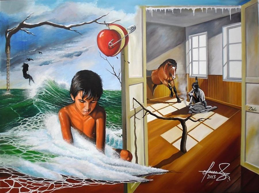 Picturi surrealism Call of the Earth