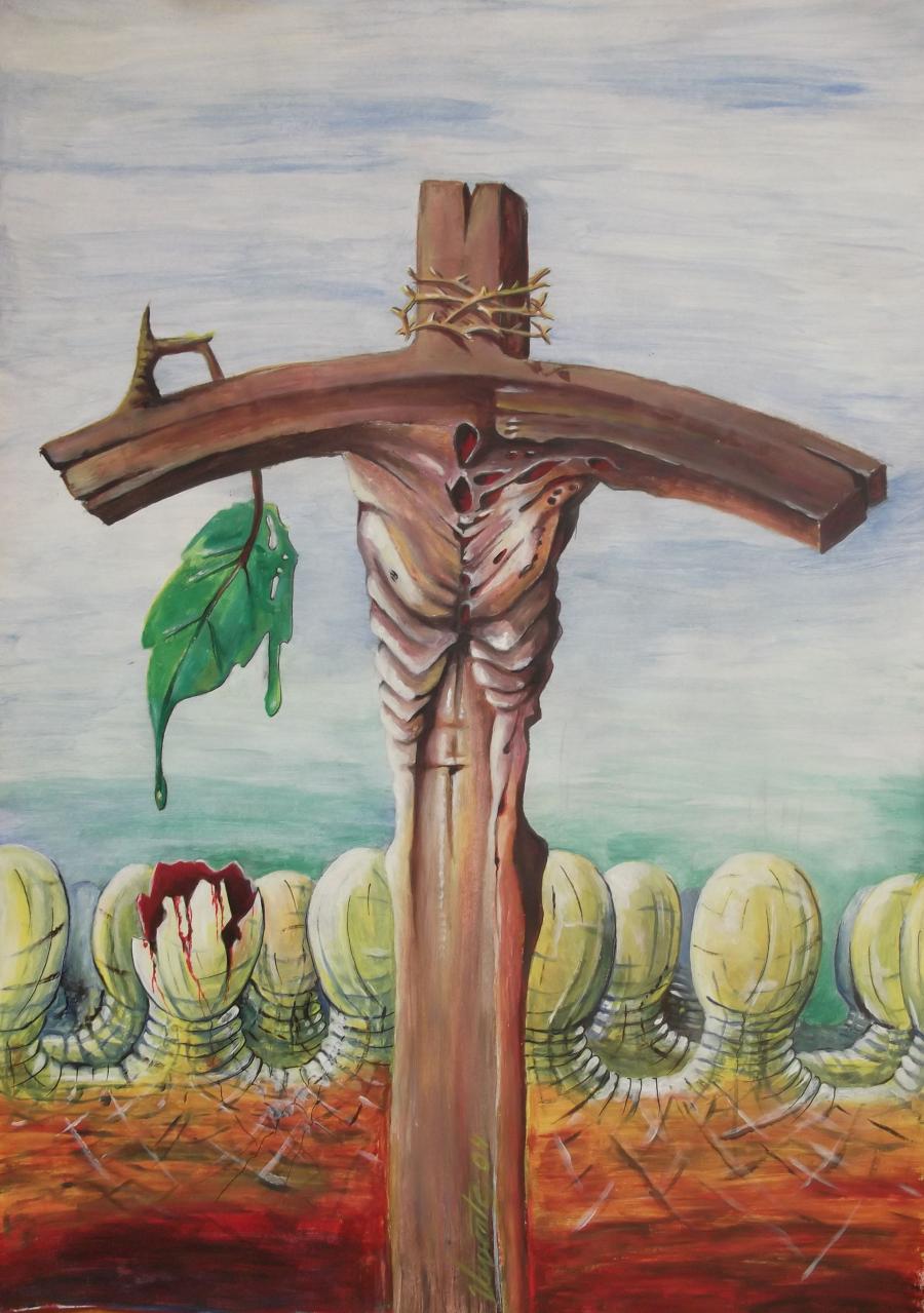 Picturi surrealism Viata si moarte