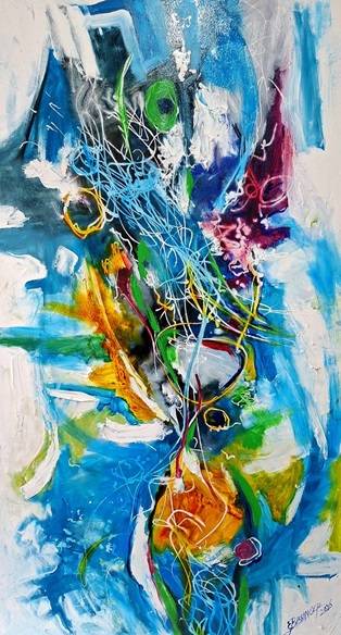 ulei pe panza, dimensiuni 110cmx65cm, se