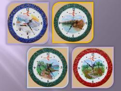 alte Picturi Ceas de perete pictat manual 2