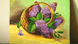 alte Picturi Cos cu liliac