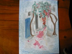 alte Picturi Strada in grecia