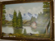 alte Picturi Casa pe lac