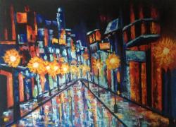 Picturi abstracte/ moderne orasul lumina