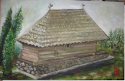 Picturi cu peisaje Biserica de lemn cama