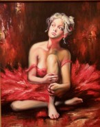 Picturi cu potrete/nuduri Balerina in ro