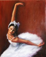 Picturi cu potrete/nuduri Balerina lebad