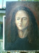 Picturi cu potrete/nuduri Femeie meditan