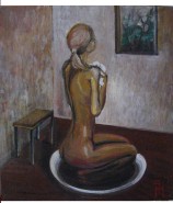 Picturi cu potrete/nuduri Nud imbaindu-s