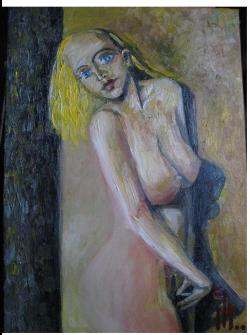 Picturi cu potrete/nuduri Ochi albastri 