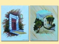 Picturi decor Peisaj mediteranean si poa