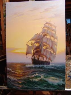 Picturi maritime navale Croaziera in Tim