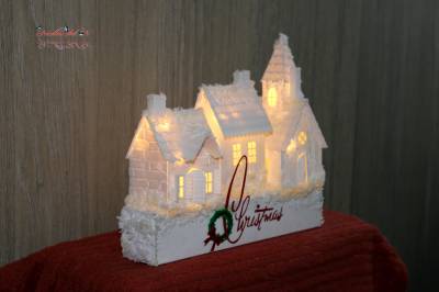 Poza Casute iluminate - ornament inverna