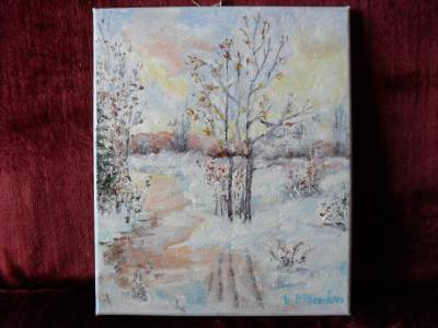 Poza Iarna 2-pictura ulei pe panza