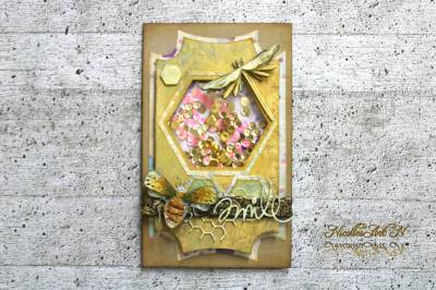 Poza Shaker Card - Tim Holtz Collection