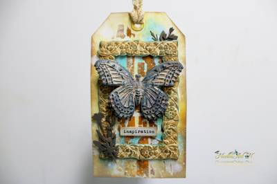 Poza ❤ Vintage Butterfly Tag ❤