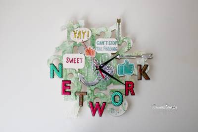 Poza Wall Clock - Social Media Network