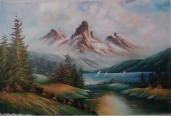 Picturi cu peisaje Peisaj de munte