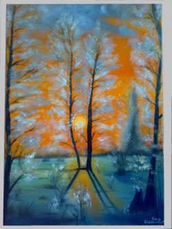 Picturi abstracte/ moderne Beautiful winter