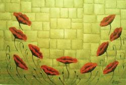 Picturi abstracte/ moderne zid cu maci