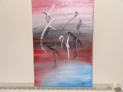 Picturi abstracte/ moderne Swan lake