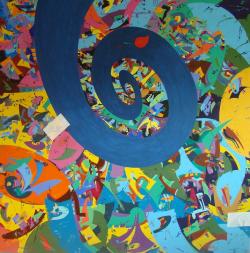 Picturi abstracte/ moderne Spiral of Time. Mandala