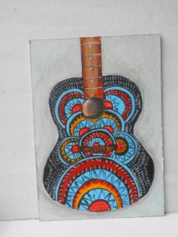 Picturi abstracte/ moderne psychedelic guitar