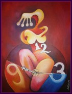 Picturi abstracte/ moderne ,,regina timpului,,