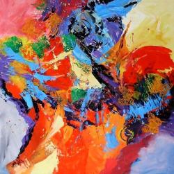 Picturi abstracte/ moderne Cand soarele pe cer va rasari