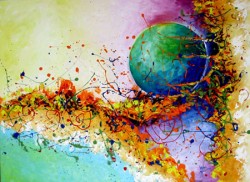 Picturi abstracte/ moderne Dimineti de luna plina