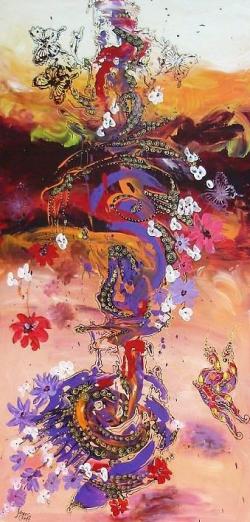 Picturi abstracte/ moderne La inceputul serilor de mai