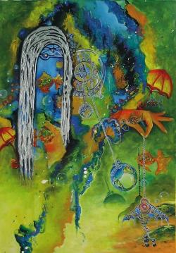 Picturi abstracte/ moderne Timpul de odinioara