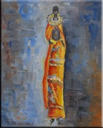 Picturi abstracte/ moderne Femeia zulu 1