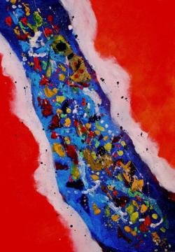 Picturi abstracte/ moderne Cararea albastra