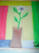 Picturi abstracte/ moderne Vaza cu o floare...